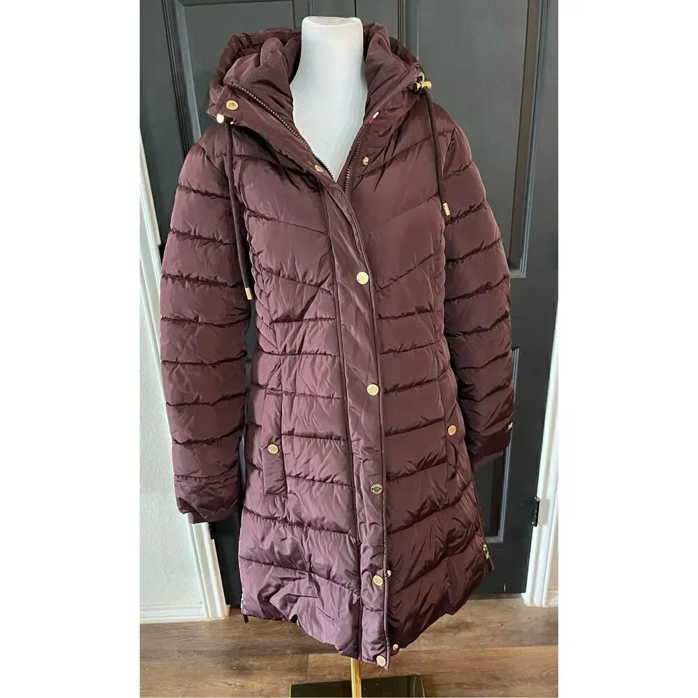 Tommy Hilfiger Women's Zip-up Long Puffer Coat